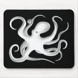 Tapis De Souris Silhouette octopus