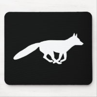 Silhouette White Fox | Faune noire et blanche