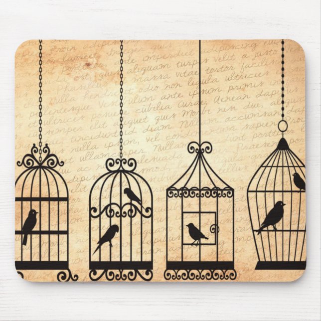 Tapis De Souris Silhouettes de cage (Devant)