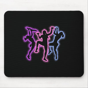 Tapis De Souris Silhouettes de grimpeuses filles femmes rocher C