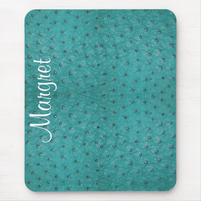 Tapis de souris simili cuir d'autruche élégante (Devant)