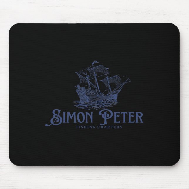 Tapis De Souris Simon Pierre excursions de pêche Jésus chrétiens D (Devant)