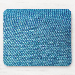 Tapis De Souris Simple Blue Jeans Denim Textile Textile Textile 