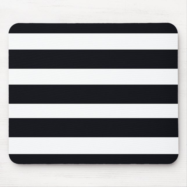 Tapis De Souris Simple Chic Classic Cool Gratté Noir Et Blanc (Devant)