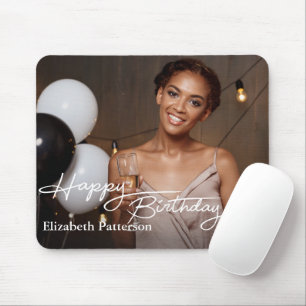 Tapis De Souris Simple Classique Joyeux Anniversaire Photo