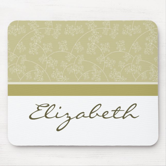 Tapis De Souris Simple élégante créatrice Taupe Mousepad personnal (Devant)
