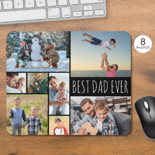 Tapis De Souris Simple MEILLEUR DAD EVER 8 Collage photo