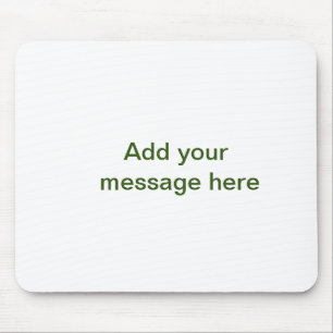 Tapis De Souris Simple minimal vert ajoutez votre texte nom photo