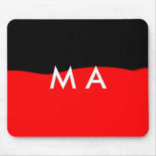 Tapis De Souris Simple monogramme ajouter votre nom lettre man min