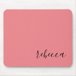 Tapis de souris simple rose moderne tendance