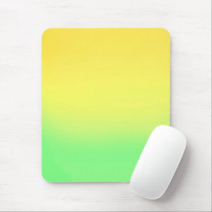 Tapis De Souris Simple Sunset Ombre Effet Jaune & Vert