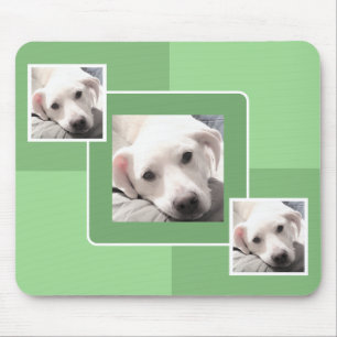 Tapis De Souris Simple Trois Photo Moderne Design Carré Light Gree