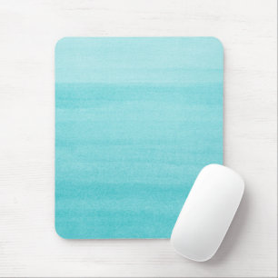 Tapis De Souris Simple Turquoise Bleu Aqua Dégradé Aquarelle