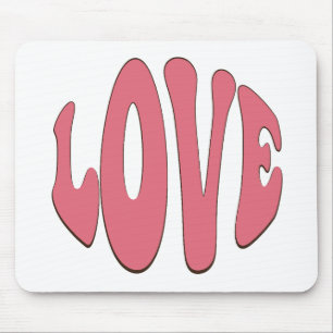 Tapis De Souris Simple, urban, modern, cool design Love