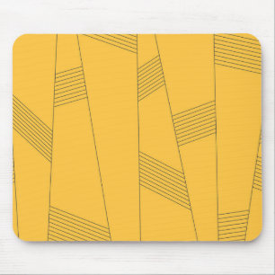 Tapis De Souris Simple, yellow, modern abstract graphic design