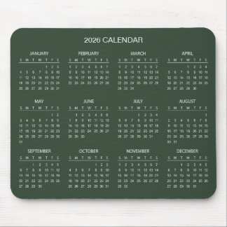 Tapis De Souris Simple Yet Elegant 2026 Calendar | Mousepad