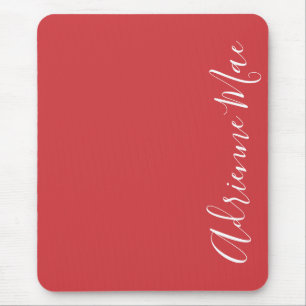 Tapis De Souris Simplement Élégant Flamme Rouge Personnalisé