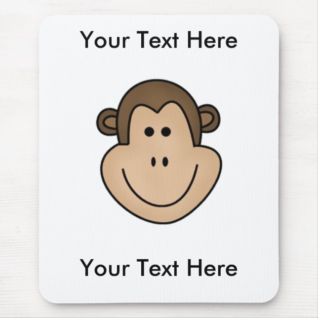 Tapis De Souris Singe fait sur commande Mousepad - personnalisable (Devant)