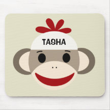 Singe personnalisé Mousepad de chaussette pour des