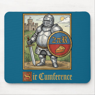 Tapis De Souris Sir Cumference Chevalier Médiéval Dessin Humoristi