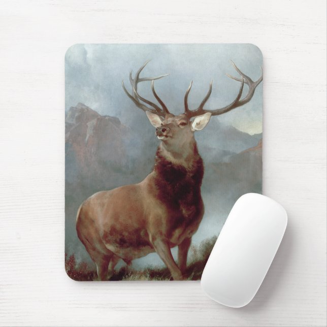Tapis De Souris Sir Edwin Landseer | Monarque du Glen, 1851 (Avec souris)