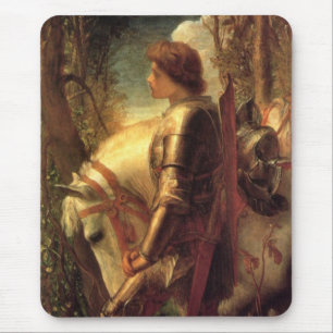 Tapis De Souris Sir Galahad (Chevalier Arthurien de la Table Ronde