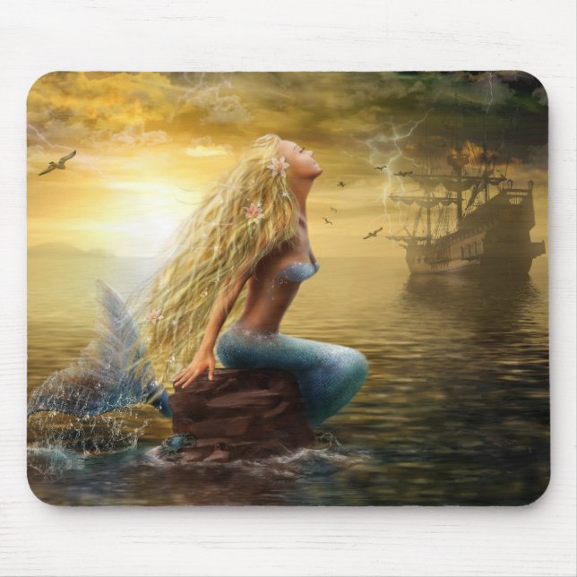 Tapis De Souris Sirène de protection de Mousw/option2 (Devant)
