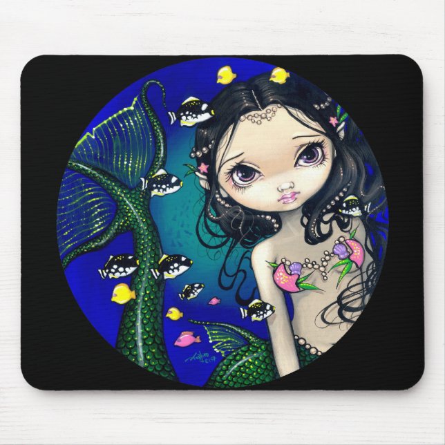 Tapis De Souris Sirène" Mousepad "de hublot (Devant)