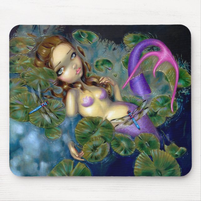 Tapis De Souris Sirène" Mousepad "de libellule (Devant)