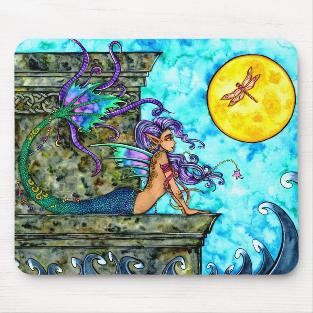Tapis De Souris Sirène Mousepad désirant ardemment (Devant)