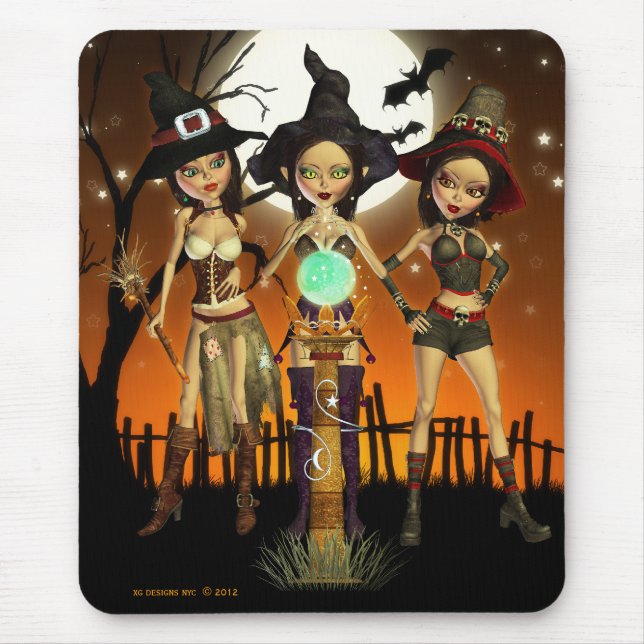Tapis De Souris Sisters Three Witch Mouse pad - Mouse mat (Devant)