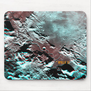 Tapis De Souris Site d'atterrissage d'Apollo 15 Anaglyph Mousepad