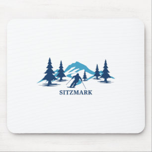 Tapis De Souris Sitzmark Washington Station de ski Skieur
