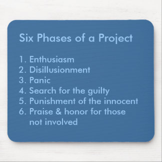 Tapis De Souris Six phases d'un projet