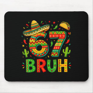 Tapis De Souris Six sept bruh garçons mexicains dabbing 67 mème ci