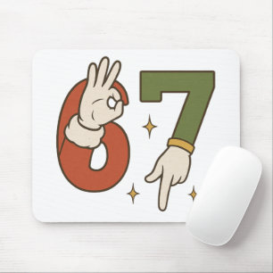 Tapis De Souris Six Seven 67 6 7 Santa Elfe Noël Meme