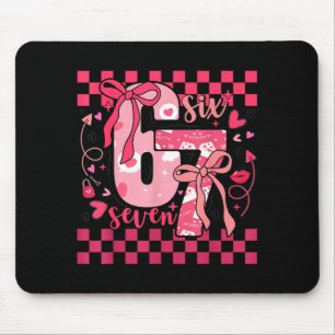 Tapis De Souris Six Seven 67 Mème Coquette Arc 6 7 Saint-Valentin 