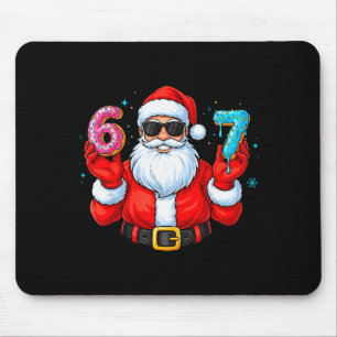 Tapis De Souris Six Seven 67 Mème Santa 67 Crème Glacée Drip Noël