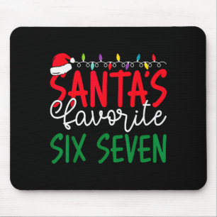 Tapis De Souris Six Seven 67 Memes d'humour de Noël préférés du Pè