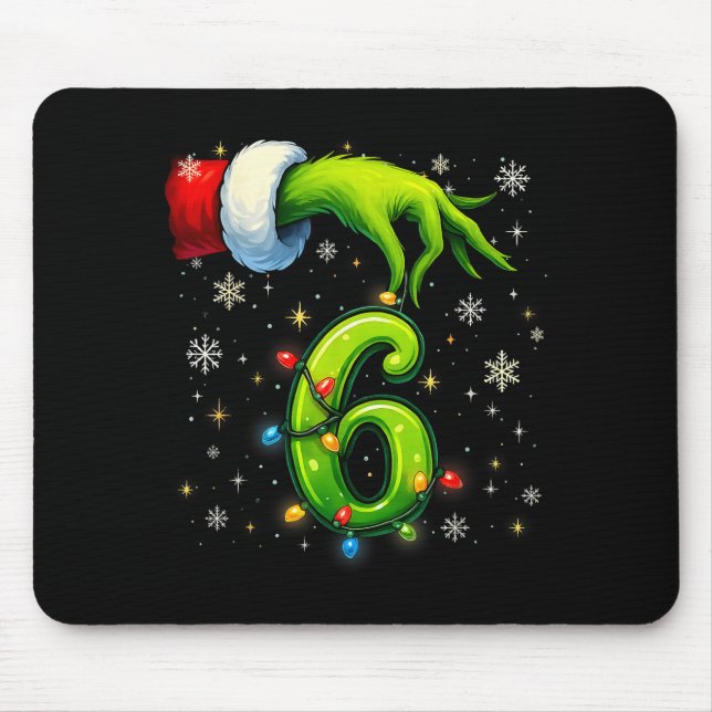Tapis De Souris Six Seven Funny Christmas Meme Couple Matching  (Devant)