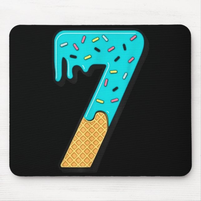 Tapis De Souris Six Seven Ice Cream 67 Fun Mason Mème Facile Hallo (Devant)