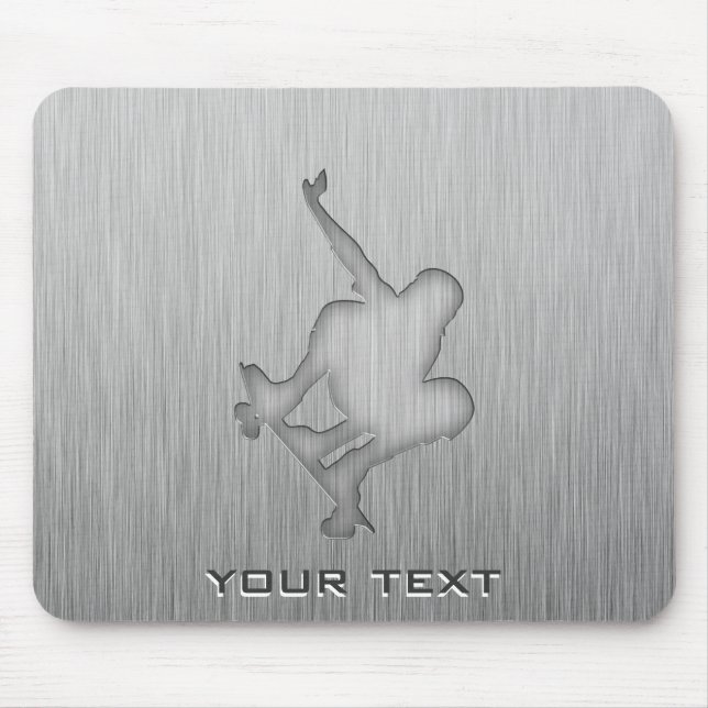 Tapis De Souris Skateboarding balayé de Métal-regard (Devant)