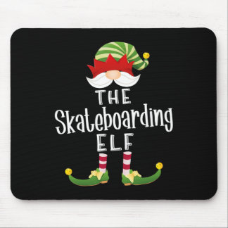 Tapis De Souris Skateboarding Elf Group Christmas Funny Pajama Par