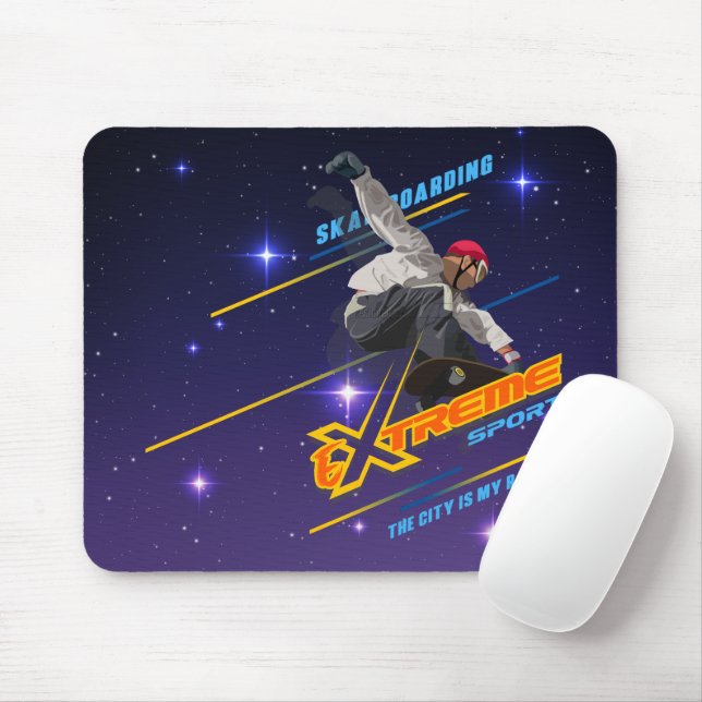 Tapis De Souris Skateboards | Mousepad (Avec souris)