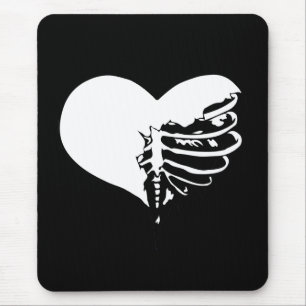 Tapis De Souris Skeleheart - Blanc