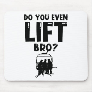 Tapis De Souris Ski Drôle Vous Même Ascensez Ski De Snowboard