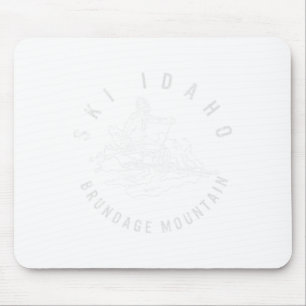 Tapis De Souris Ski Idaho Brundage Montagne Ski Mont Snowboard