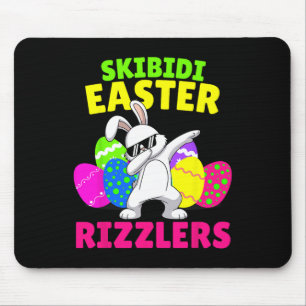 Tapis De Souris Skibidi Pâques - Drôle de Pâques Rizzler Gen Alpha