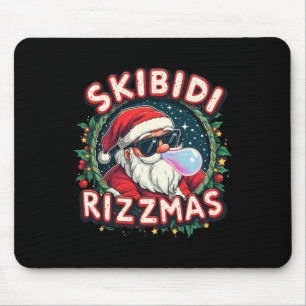Tapis De Souris Skibidi Rizzm Fête Joyeux Noël Funny Sa