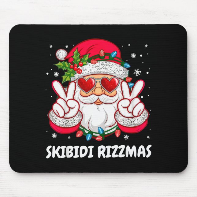 Tapis De Souris Skibidi Rizzmas Christmas Funny Santa Claus Xmas P (Devant)